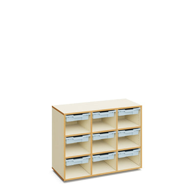 Merit Regal mit 9 flachen Boxen