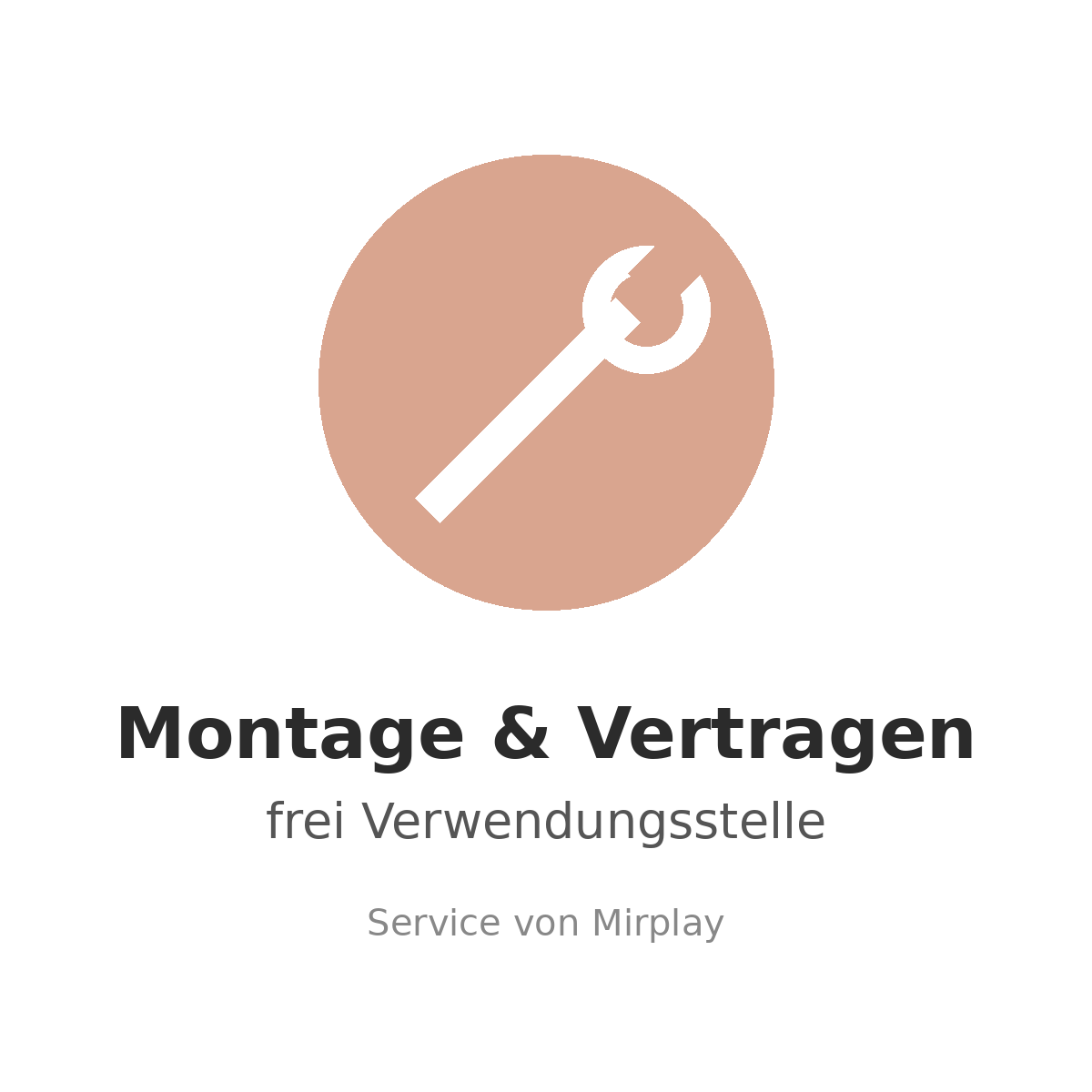 Mirplay Service: Montage und Vertragen frei Verwendungsstelle