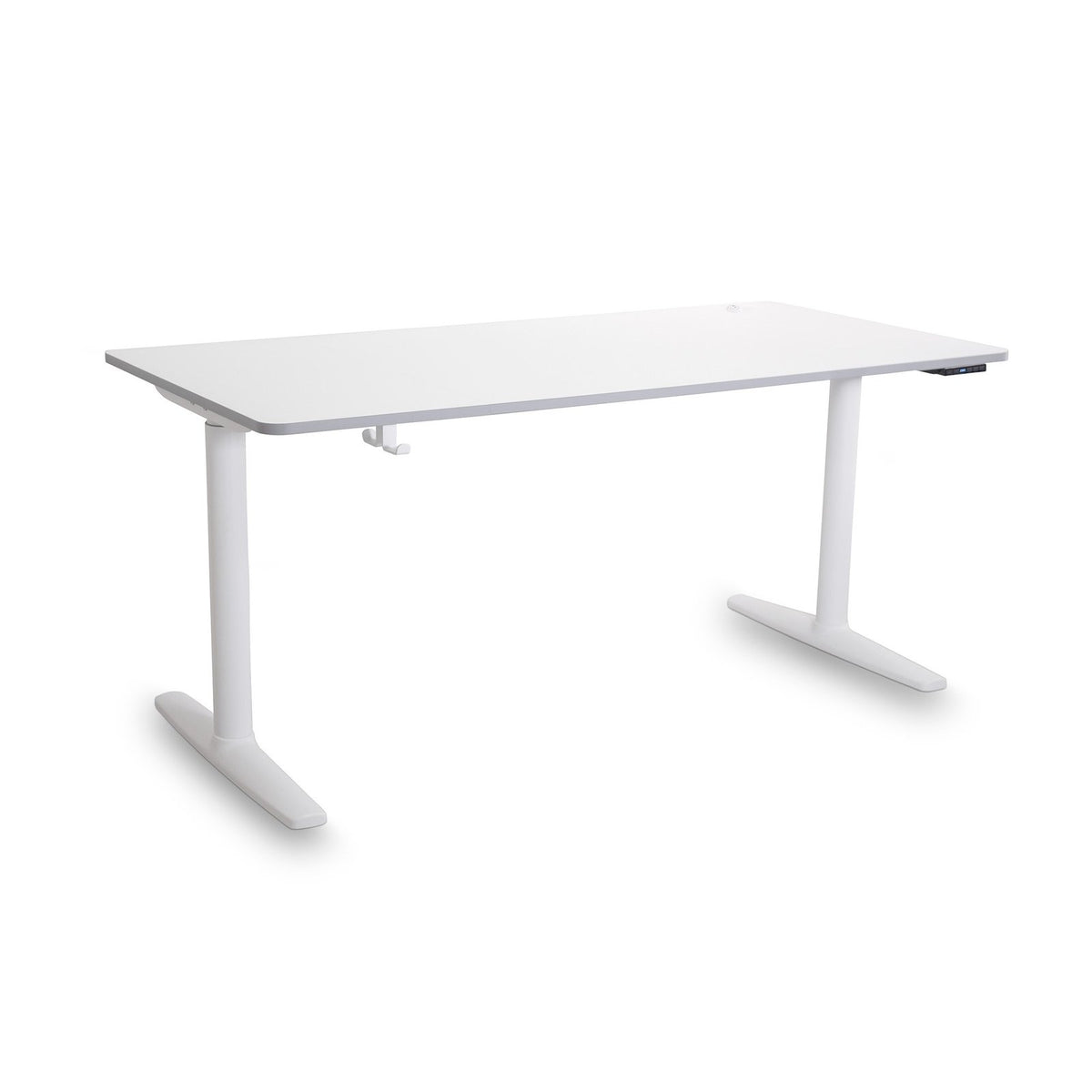 Tona höhenverstellbarer Sitz- und Stehtisch – Weiß / 140 × 70 cm