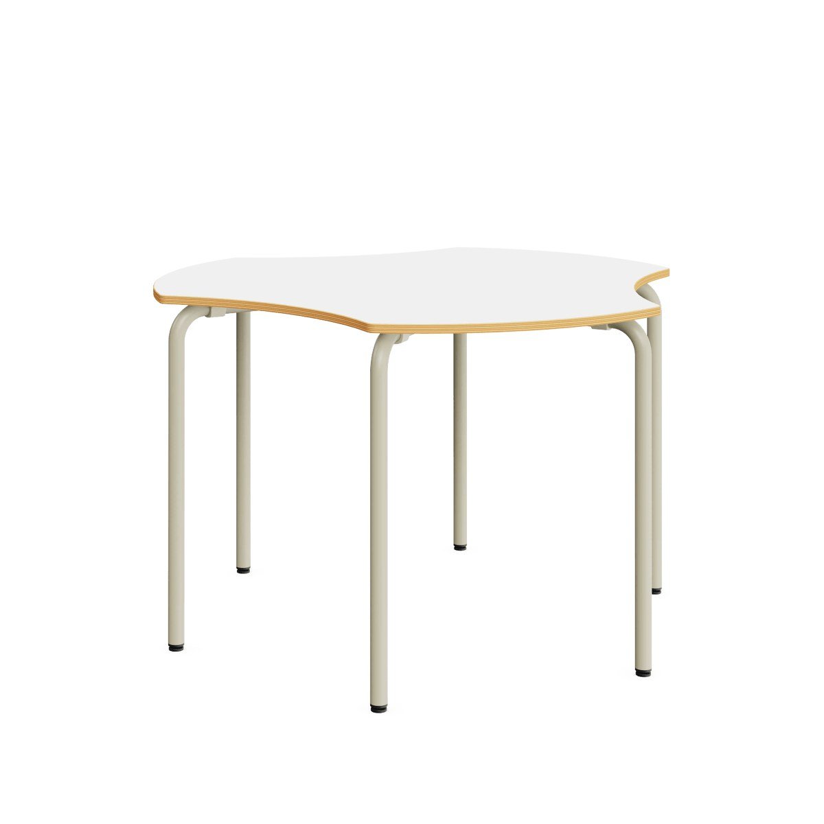 Trisix Gruppenarbeitstisch – Weiß / 77 cm