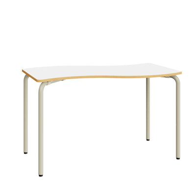 Wave Freiformtisch – Weiß / 77 cm