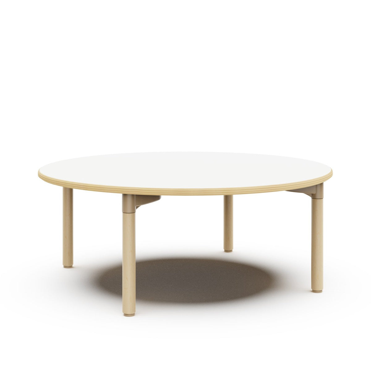 Yucca Kitatisch aus Holz – Weiß / 59 cm